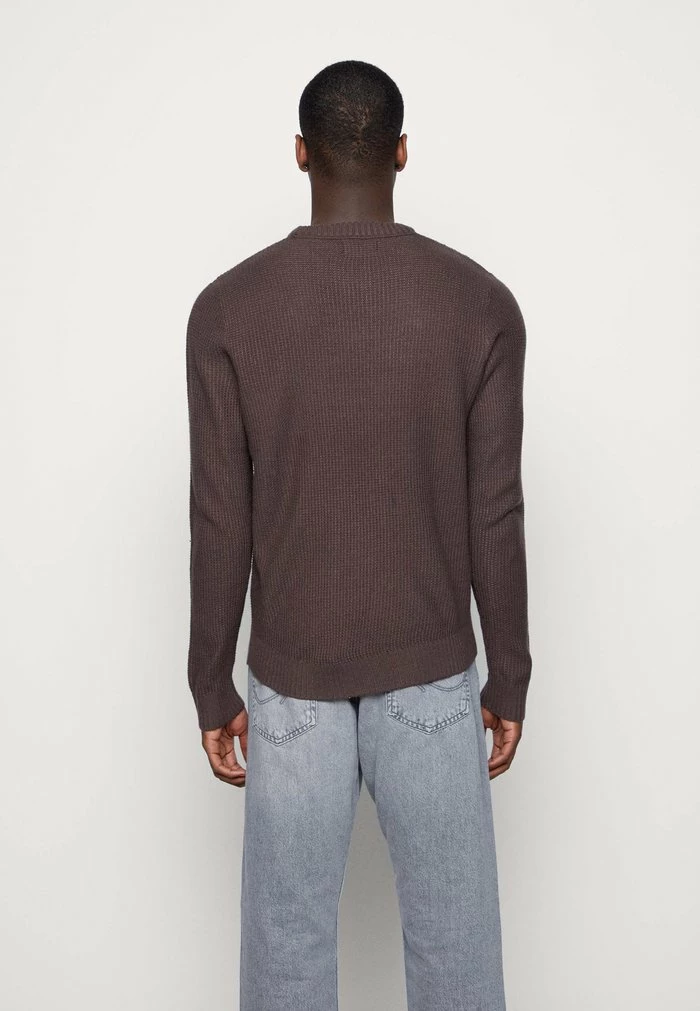 Jack & Jones JORELROY CREW NECK - Jumper - Seal Brown 3 Jack & Jones JORELROY CREW NECK - Jumper - Seal Brown - Image 3