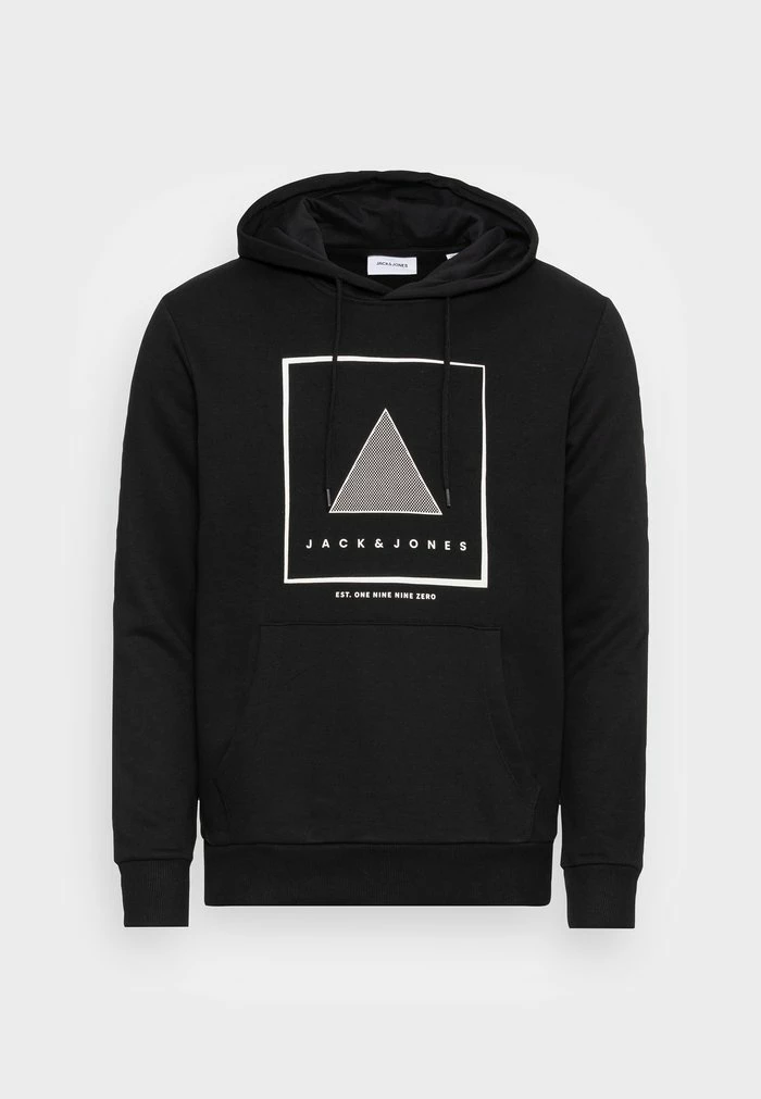 Jack & Jones JJROBERT HOODY - Sweatshirt - Black 1 Jack & Jones JJROBERT HOODY - Sweatshirt - Black