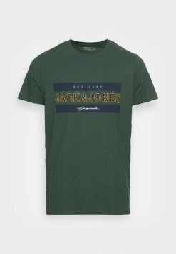 Jack & Jones JORFRIDAY TEE CREW NECK - Print T-shirt - Trekking Green
