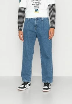 Jack & Jones JJIEDDIE PLEATED - Relaxed Fit Jeans - Blue Denim