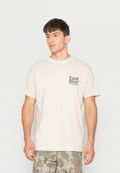 Jack & Jones JORRIVERSIDE BACK TEE CREW NECK UNISEX - Print T-shirt - Moonbeam