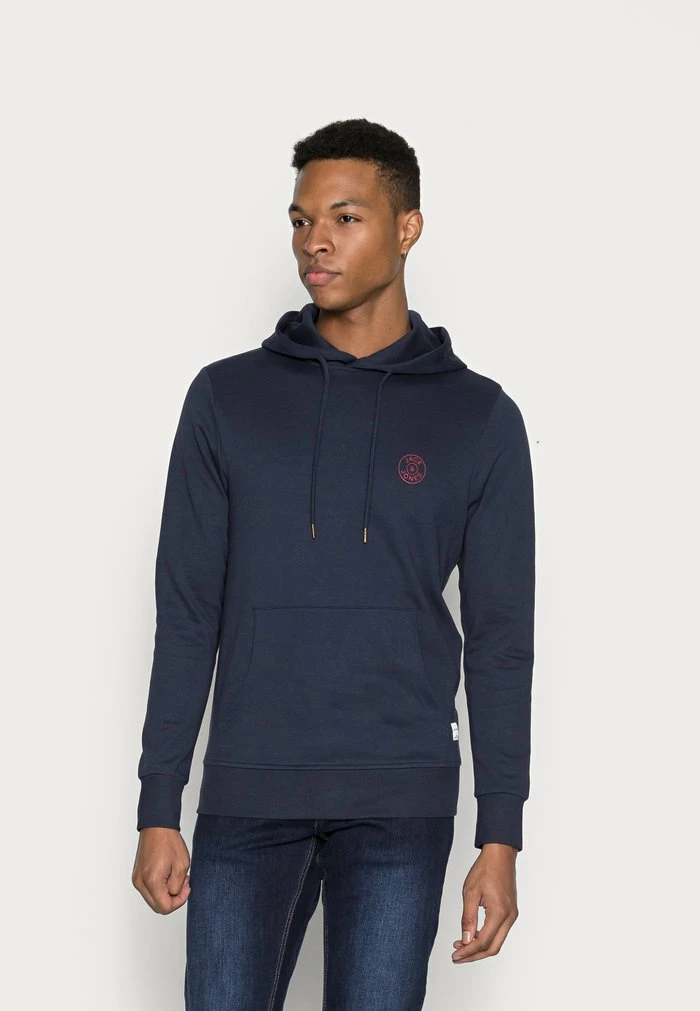 Jack & Jones JJEBASIC LOGO HOOD - Hoodie - Navy Blazer 1 Jack & Jones JJEBASIC LOGO HOOD - Hoodie - Navy Blazer