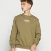 Jack & Jones JORELLIOT CREW NECK FRONT - Sweatshirt - Martini Olive