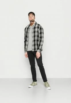Alternative view of Jack & Jones JJFONT - Print T-shirt - Light Grey Melange