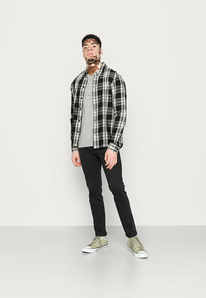 Jack & Jones JJFONT - Print T-shirt - Light Grey Melange 2 Jack & Jones JJFONT - Print T-shirt - Light Grey Melange - Image 2