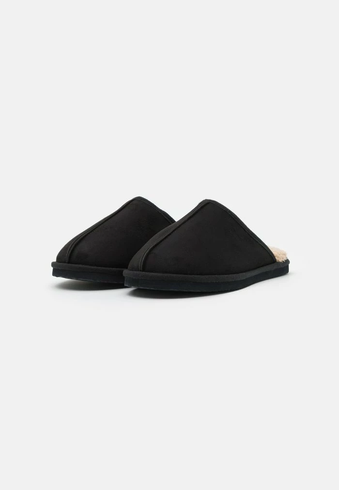 Jack & Jones JFWDUDELY - Slippers - Black/beige 2 Jack & Jones JFWDUDELY - Slippers - Black/beige - Image 2