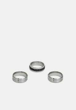 Jack & Jones JACCHAIN RING 3 PACK - Ring - Silver-coloured