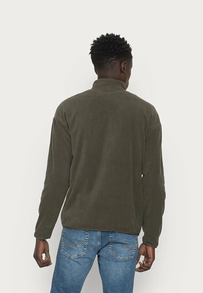 Jack & Jones JCOBANG HALF ZIP - Fleece Jumper - Forest Night 3 Jack & Jones JCOBANG HALF ZIP - Fleece Jumper - Forest Night - Image 3