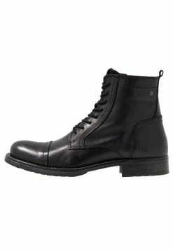 Jack & Jones JFWRUSSEL - Lace-up Ankle Boots - Anthracite