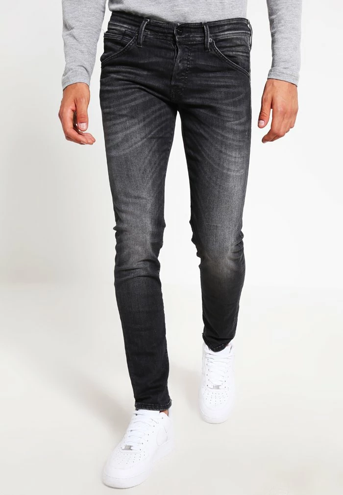 Jack & Jones JJIGLENN JJFOX - Slim Fit Jeans - Black Denim 1 Jack & Jones JJIGLENN JJFOX - Slim Fit Jeans - Black Denim