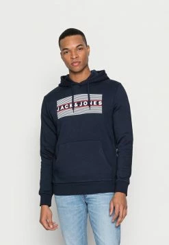 Jack & Jones JJECORP LOGO HOOD - Hoodie - Navy