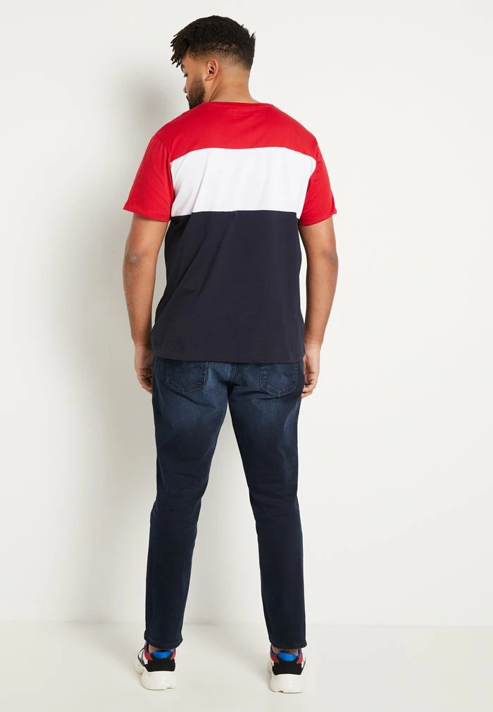 Jack & Jones JJELOGO BLOCKING TEE - Print T-shirt - Tango Red 3 Jack & Jones JJELOGO BLOCKING TEE - Print T-shirt - Tango Red - Image 3