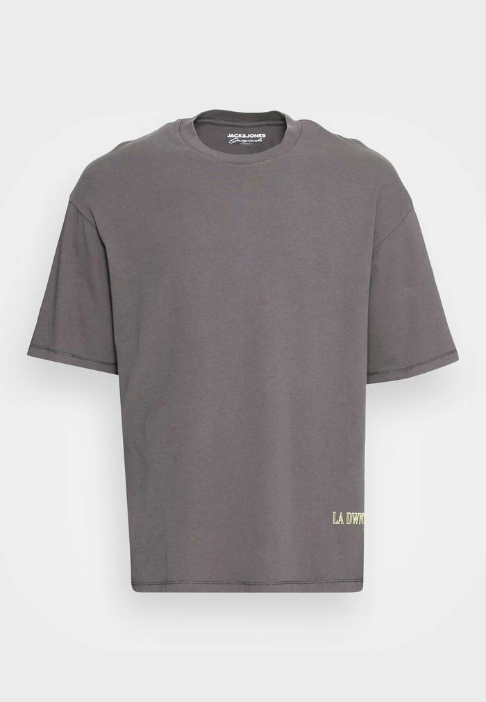 Jack & Jones JORPASADENA BLUR TEE CREW NECK - Print T-shirt - Asphalt 4 Jack & Jones JORPASADENA BLUR TEE CREW NECK - Print T-shirt - Asphalt - Image 4