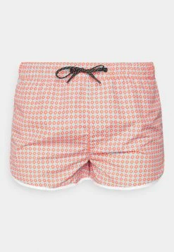Jack & Jones JJIKOS JJSWIM MINI PRINT - Swimming Shorts - Hot Coral