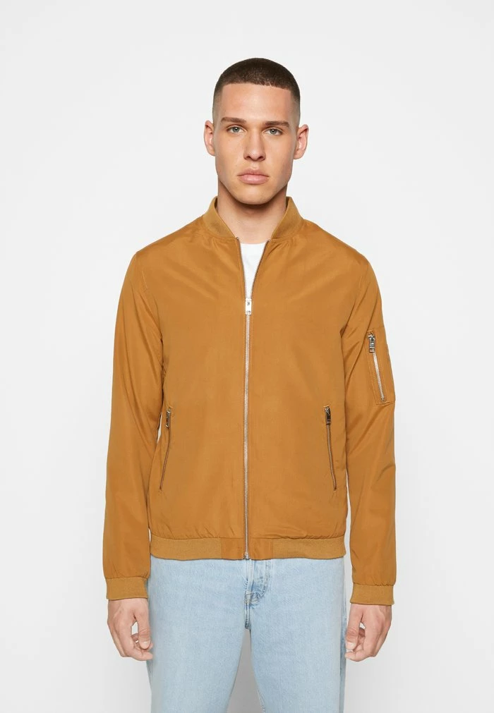 Jack & Jones BOMBER NOOS - Bomber Jacket - Rubber 3 Jack & Jones BOMBER NOOS - Bomber Jacket - Rubber - Image 3