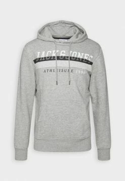 Jack & Jones JJIRON HOOD - Sweatshirt - Light Grey Melange -Jack & Jones Shop 8664bfaff12d4a6ea3e345c1982f8a0e