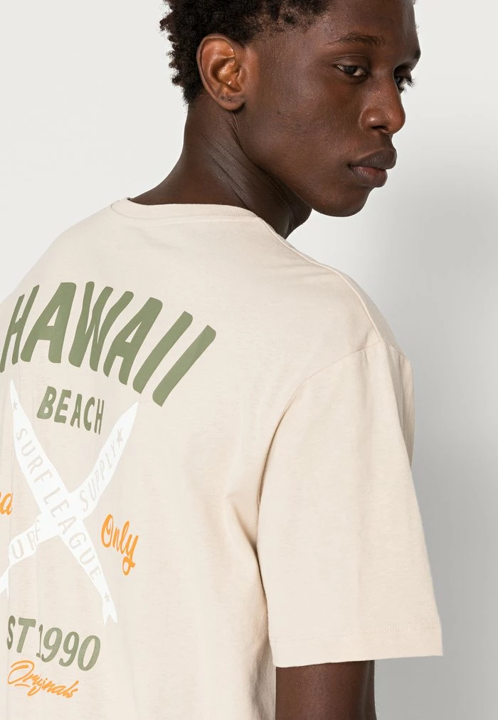 Jack & Jones MALIBU PACK TEE CREW NECK - Print T-shirt - Peyote 5 Jack & Jones MALIBU PACK TEE CREW NECK - Print T-shirt - Peyote - Image 5