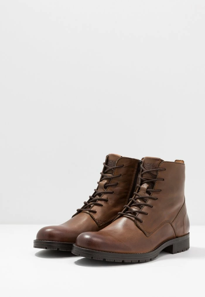 Jack & Jones JFWORCA - Lace-up Ankle Boots - Cognac 3 Jack & Jones JFWORCA - Lace-up Ankle Boots - Cognac - Image 3