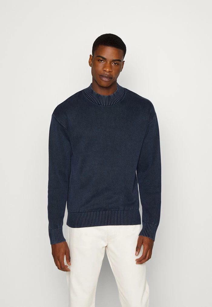 Jack & Jones JORWILLIAM MOCK NECK - Jumper - Navy Blazer 1 Jack & Jones JORWILLIAM MOCK NECK - Jumper - Navy Blazer