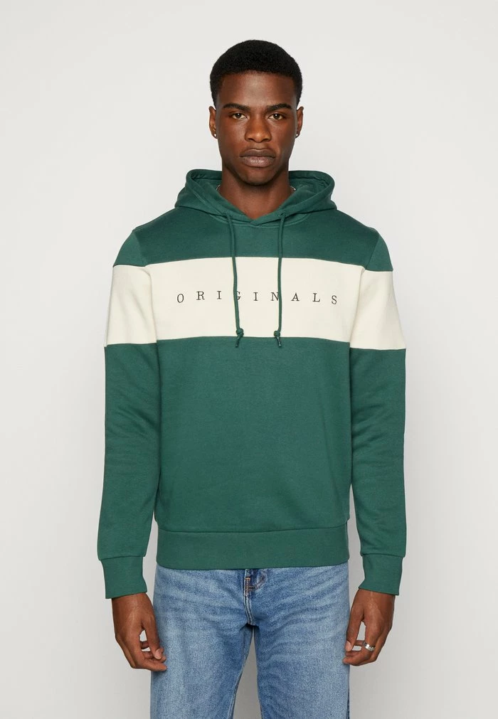 Jack & Jones JORCOPENHAGEN PANEL HOOD - Sweatshirt - Trekking Green 1 Jack & Jones JORCOPENHAGEN PANEL HOOD - Sweatshirt - Trekking Green