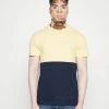 Jack & Jones JORCOPENHAGEN BLOCK TEE CREW NECK - Print T-shirt - Yellow