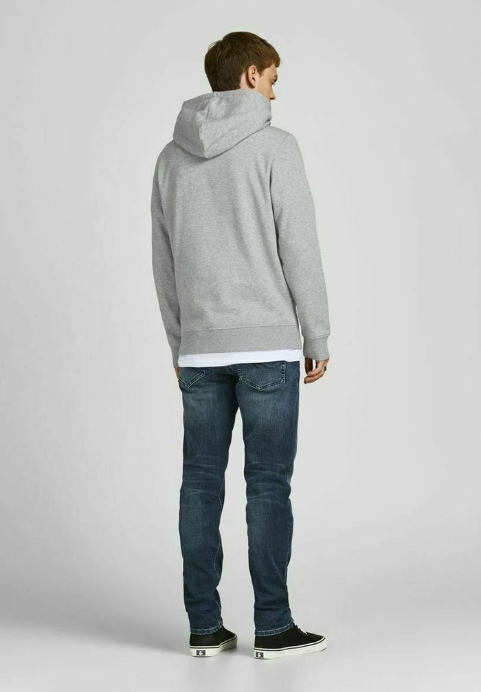 Jack & Jones JJBRAT HOOD - Hoodie - Light Grey Melange 3 Jack & Jones JJBRAT HOOD - Hoodie - Light Grey Melange - Image 3