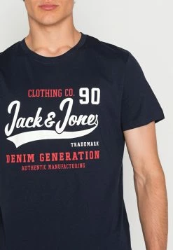 Jack & Jones JJELOGO O NECK - Print T-shirt - Navy Blazer -Jack & Jones Shop 8a557cbe3b914c96b481360aa4d0b5c4