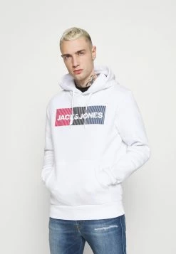 Jack & Jones JJECORP LOGO HOOD - Hoodie - White