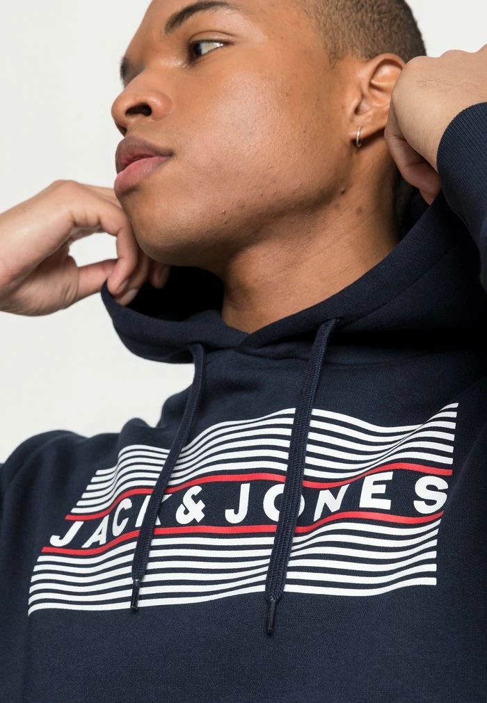 Jack & Jones JJECORP LOGO HOOD - Hoodie - Navy 5 Jack & Jones JJECORP LOGO HOOD - Hoodie - Navy - Image 5