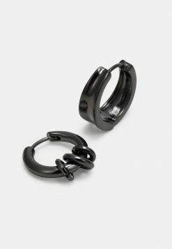 Jack & Jones JACSACILE EARRINGS UNISEX 4 PACK - Earrings - Black -Jack & Jones Shop 8b0349d5d611441486b6fb37c587f860