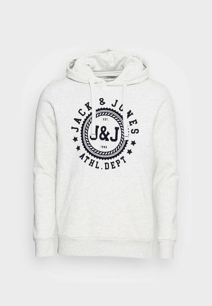 Jack & Jones JJFLOCKER HOODIE - Sweatshirt - White Melange 4 Jack & Jones JJFLOCKER HOODIE - Sweatshirt - White Melange - Image 4