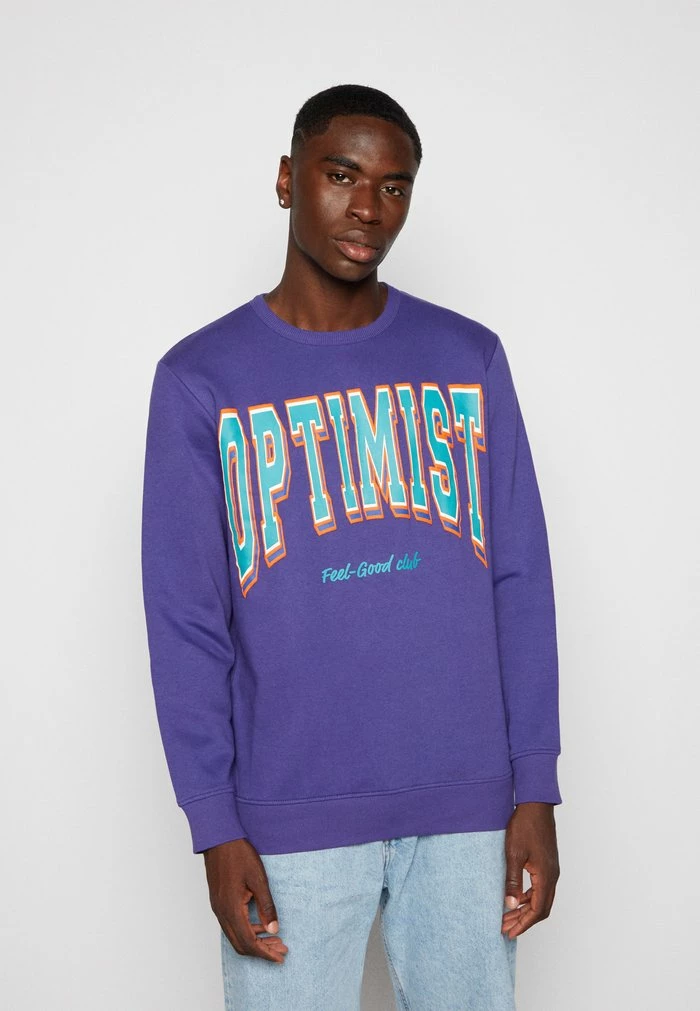 Jack & Jones JOROPTIMIST CREW NECK UNISEX - Sweatshirt - Deep Wisteria 1 Jack & Jones JOROPTIMIST CREW NECK UNISEX - Sweatshirt - Deep Wisteria