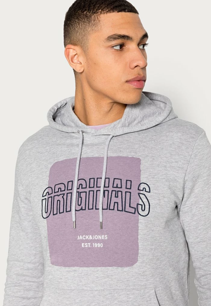 Jack & Jones Hoodie - Light Grey Melange 5 Jack & Jones Hoodie - Light Grey Melange - Image 5