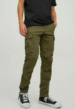 Jack & Jones JPSTACE JJTUCKER AMA NOOS - Cargo Trousers - Olive Night