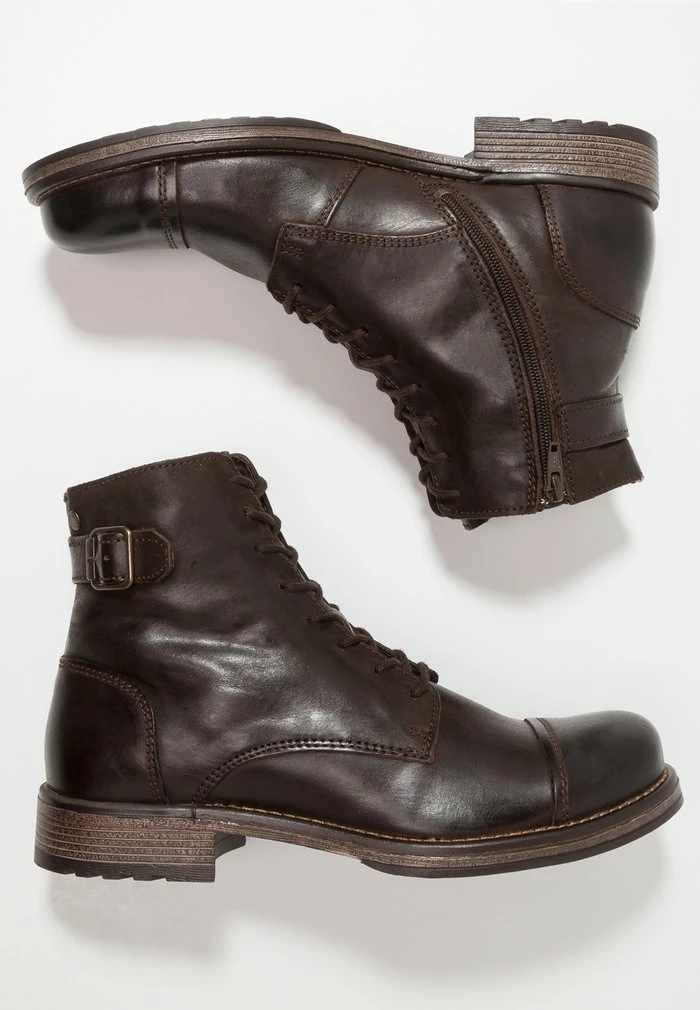 Jack & Jones JFWSITI - Lace-up Ankle Boots - Brown Stone 2 Jack & Jones JFWSITI - Lace-up Ankle Boots - Brown Stone - Image 2