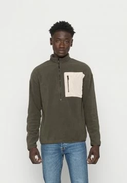 Jack & Jones JCOBANG HALF ZIP - Fleece Jumper - Forest Night
