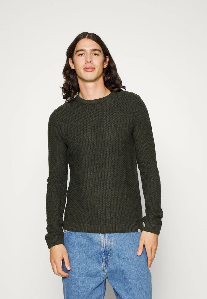 Jack & Jones JJEDAMIAN CREW NECK - Jumper - Rosin Twisted 1 Jack & Jones JJEDAMIAN CREW NECK - Jumper - Rosin Twisted