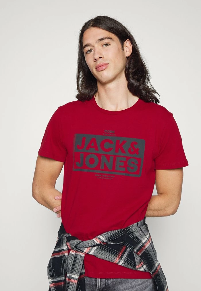 Jack & Jones JCOKIM TEE CREWNECK - Print T-shirt - Chili Pepper 4 Jack & Jones JCOKIM TEE CREWNECK - Print T-shirt - Chili Pepper - Image 4