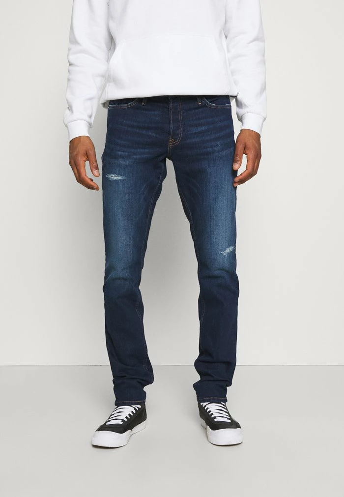 Jack & Jones JJIGLENN JJORIGINAL - Slim Fit Jeans - Blue Denim 1 Jack & Jones JJIGLENN JJORIGINAL - Slim Fit Jeans - Blue Denim