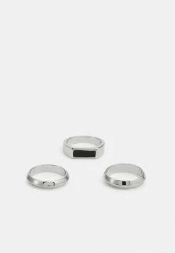 Jack & Jones JACJESI 3 PACK - Ring - Silver-coloured