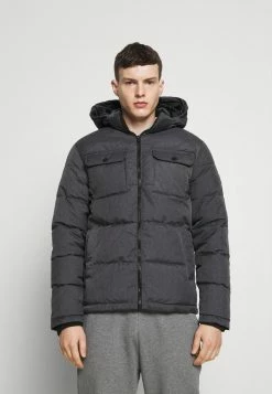 Jack & Jones JJRONALD PUFFER - Winter Jacket - Dark Grey Melange