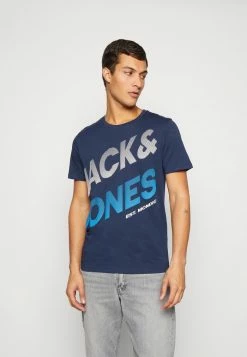 Jack & Jones JJFORMATION TEE CREW NECK - Print T-shirt - Navy Blazer