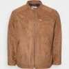 Jack & Jones JCOROCKY JACKET - Faux Leather Jacket - Cognac