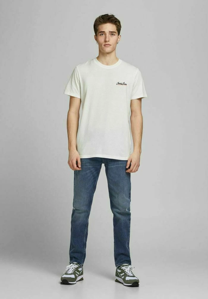 Jack & Jones JORTONS - Basic T-shirt - Cloud Dancer 2 Jack & Jones JORTONS - Basic T-shirt - Cloud Dancer - Image 2