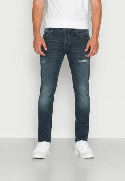 Jack & Jones JJIGLENN JJFOX - Straight Leg Jeans - Grey Denim