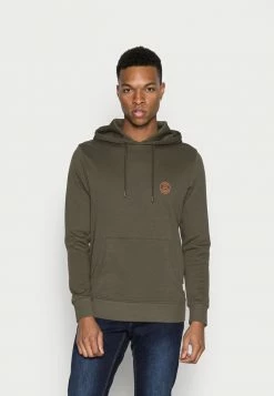 Jack & Jones JJEBASIC LOGO HOOD - Hoodie - Forest Night