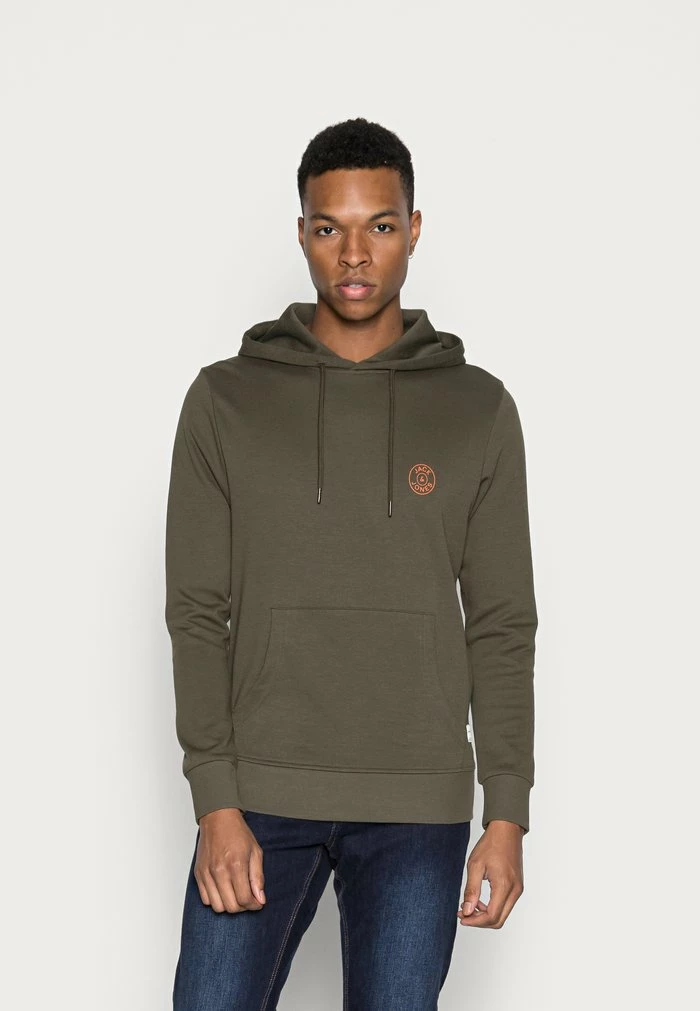 Jack & Jones JJEBASIC LOGO HOOD - Hoodie - Forest Night 1 Jack & Jones JJEBASIC LOGO HOOD - Hoodie - Forest Night