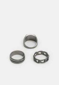 Jack & Jones JACMIX 3 PACK - Ring - Black -Jack & Jones Shop 917626e679f0491ab32abcd22479d329