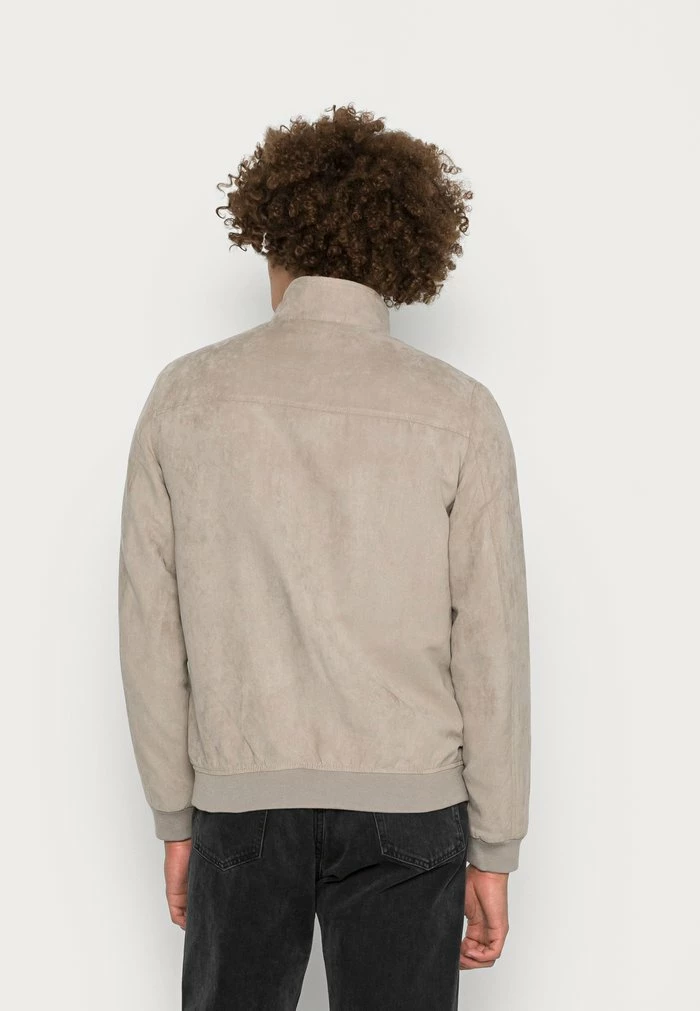 Jack & Jones JJRAVEN JACKET - Faux Leather Jacket - Crockery 3 Jack & Jones JJRAVEN JACKET - Faux Leather Jacket - Crockery - Image 3