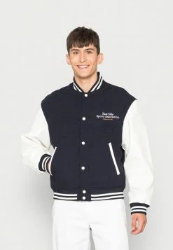 Jack & Jones JORCUTSEW VARSITY - Bomber Jacket - Navy Blazer